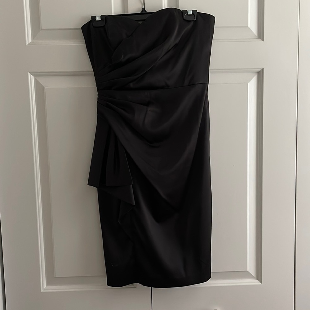 White House Black Market Black Strapless Dress
